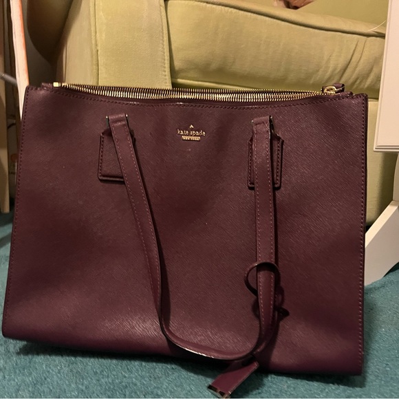 Kate Spade authentic maroon purse - Picture 10 of 16